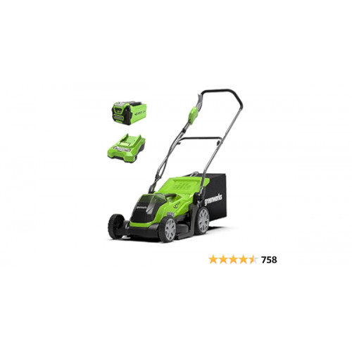 Greenworks G40LM35K2 Mașină de tuns iarba cu acumulator fără fir Greenworks G40LM35K2 pentru peluze 