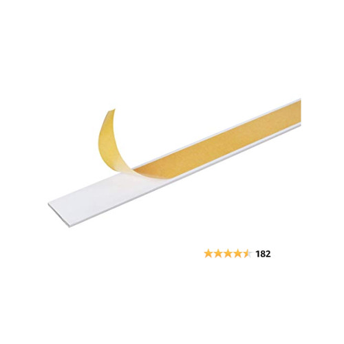 Alberts 433598 Bară plată | autoadezivă | aluminiu
