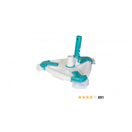 Gre 40016N - Aspirator manual triunghiular rotativ pentru piscine Alb