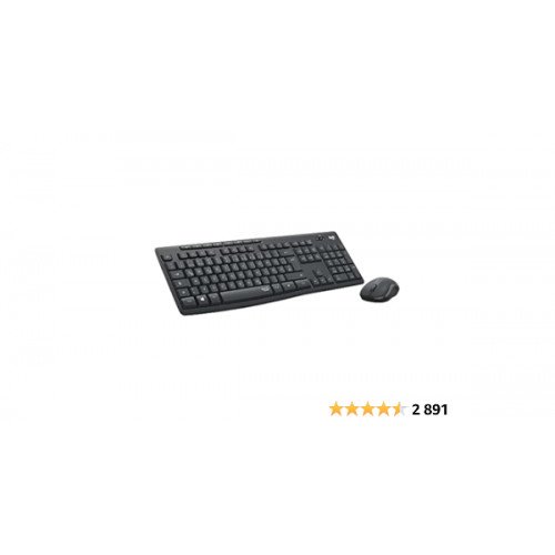 Set de tastatură și mouse wireless Logitech MK295 cu tehnologie SilentTouch