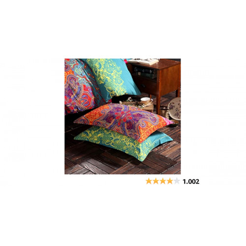 AShanlan Bohemian Pillow Cover 40 x 80 Set de 2 Colorat indian Boho Style Pillow Cover 40 x 80 cm E